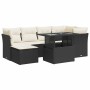 Set de sofás de jardín 7 pzas con cojines ratán sintético negro by , Garden sets - Ref: Foro24-3326187, Price: 470,07 €, Disc...