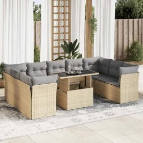 Juego de sofás jardín con cojines beige 10 pzas ratán sintético von , Gartensets - Ref: Foro24-3326220, Preis: 661,47 €, Raba...