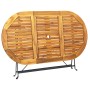 Ovaler Gartentisch aus massivem Akazienholz, 160 x 85 x 74 cm von vidaXL, Gartentische - Ref: Foro24-313162, Preis: 148,42 €,...
