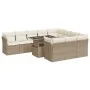 Set de sofás de jardín 11pzas con cojines ratán sintético beige von , Gartensets - Ref: Foro24-3326229, Preis: 793,23 €, Raba...