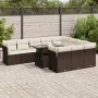Set de sofás de jardín 11 pzas cojines ratán sintético marrón by , Garden sets - Ref: Foro24-3326234, Price: 768,57 €, Discou...
