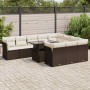 Set de sofás de jardín 11 pzas cojines ratán sintético marrón by , Garden sets - Ref: Foro24-3326234, Price: 779,43 €, Discou...