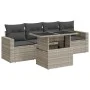 Set de sofás jardín y cojines 5 pzas ratán sintético gris claro by , Garden sets - Ref: Foro24-3326243, Price: 391,45 €, Disc...