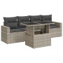 Set de sofás jardín y cojines 5 pzas ratán sintético gris claro von , Gartensets - Ref: Foro24-3326243, Preis: 384,82 €, Raba...