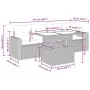 Set de sofás jardín y cojines 5 pzas ratán sintético gris claro by , Garden sets - Ref: Foro24-3326243, Price: 391,45 €, Disc...