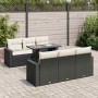 Set de sofás de jardín 7 pzas con cojines ratán sintético negro by , Garden sets - Ref: Foro24-3326257, Price: 503,70 €, Disc...