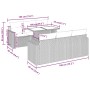 Set de sofás de jardín 7 pzas con cojines ratán sintético negro by , Garden sets - Ref: Foro24-3326257, Price: 503,70 €, Disc...