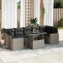 Set de sofás de jardín y cojines 8 piezas ratán sintético gris by , Garden sets - Ref: Foro24-3326281, Price: 548,71 €, Disco...