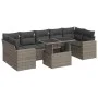 Set de sofás de jardín y cojines 8 piezas ratán sintético gris by , Garden sets - Ref: Foro24-3326281, Price: 548,71 €, Disco...