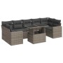 Set de sofás de jardín y cojines 8 piezas ratán sintético gris von , Gartensets - Ref: Foro24-3326281, Preis: 538,47 €, Rabat...