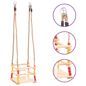 Baby swing with pine wood safety belt by vidaXL, Baby jumpers and swings - Ref: Foro24-93143, Price: 53,19 €, Discount: %