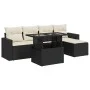 Set de sofás de jardín 6 piezas y cojines ratán sintético negro von , Gartensets - Ref: Foro24-3326297, Preis: 395,52 €, Raba...