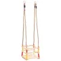 Columpio para bebé con cinturón de seguridad madera de pino de vidaXL, Saltadores y columpios para bebés - Ref: Foro24-93143,...