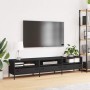 Mueble para TV acero laminado en frío negro 202x39x43,5 cm von , TV-Möbel - Ref: Foro24-851346, Preis: 165,14 €, Rabatt: %