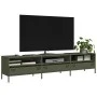 Mueble TV acero laminado en frío verde oliva 202x39x43,5 cm von , TV-Möbel - Ref: Foro24-851350, Preis: 182,25 €, Rabatt: %
