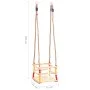 Baby swing with pine wood safety belt by vidaXL, Baby jumpers and swings - Ref: Foro24-93143, Price: 42,73 €, Discount: %