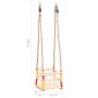 Columpio para bebé con cinturón de seguridad madera de pino de vidaXL, Saltadores y columpios para bebés - Ref: Foro24-93143,...