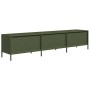 Mueble TV acero laminado en frío verde oliva 202x39x43,5 cm by , TV Furniture - Ref: Foro24-851350, Price: 184,31 €, Discount: %