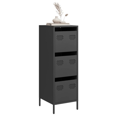 Aparador de acero negro 39x35x103,5 cm de , Aparadores - Ref: Foro24-851400, Precio: 82,06 €, Descuento: %