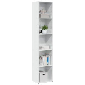 Estantería madera de ingeniería blanco brillo 40x30x189 cm von , Bücherregale und Regale - Ref: Foro24-858313, Preis: 71,73 €...