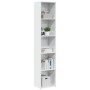 Estantería madera de ingeniería blanco brillo 40x30x189 cm von , Bücherregale und Regale - Ref: Foro24-858313, Preis: 71,73 €...