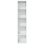 Estantería madera de ingeniería blanco brillo 40x30x189 cm von , Bücherregale und Regale - Ref: Foro24-858313, Preis: 71,73 €...