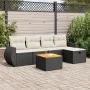 Set de sofás de jardín 6 piezas y cojines ratán sintético negro de , Conjuntos de jardín - Ref: Foro24-3325836, Precio: 359,7...