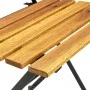 Folding garden chairs 2 pcs steel and solid acacia wood by vidaXL, Garden chairs - Ref: Foro24-313160, Price: 90,58 €, Discou...