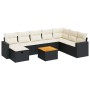 Set de sofás de jardín con cojines 9 pzas ratán sintético negro von , Gartensets - Ref: Foro24-3325801, Preis: 512,94 €, Raba...
