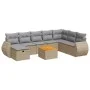 Set de sofás de jardín con cojines 9 pzas ratán sintético beige by , Garden sets - Ref: Foro24-3325860, Price: 552,35 €, Disc...