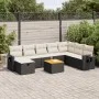 Set de sofás de jardín con cojines 9 pzas ratán sintético negro von , Gartensets - Ref: Foro24-3325829, Preis: 512,29 €, Raba...