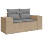 Set de sofás de jardín con cojines 9 pzas ratán sintético beige by , Garden sets - Ref: Foro24-3325888, Price: 569,74 €, Disc...