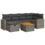 Set de sofás de jardín 7 pzas con cojines ratán sintético gris by , Garden sets - Ref: Foro24-3325791, Price: 423,75 €, Disco...