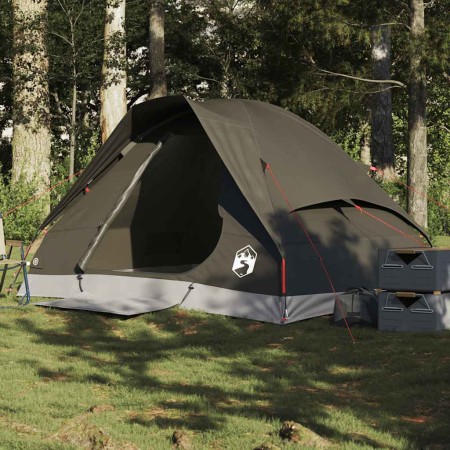 Tienda de campaña iglú para 2 personas impermeable marrón by , tents - Ref: Foro24-4009640, Price: 64,64 €, Discount: %