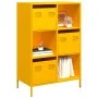 Aparador de acero amarillo mostaza 68x39x103,5 cm de , Aparadores - Ref: Foro24-851409, Precio: 178,03 €, Descuento: %