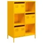 Aparador de acero amarillo mostaza 68x39x103,5 cm de , Aparadores - Ref: Foro24-851409, Precio: 178,03 €, Descuento: %