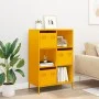 Aparador de acero amarillo mostaza 68x39x103,5 cm de , Aparadores - Ref: Foro24-851409, Precio: 178,03 €, Descuento: %