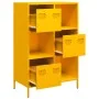 Aparador de acero amarillo mostaza 68x39x103,5 cm de , Aparadores - Ref: Foro24-851409, Precio: 178,03 €, Descuento: %