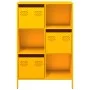Aparador de acero amarillo mostaza 68x39x103,5 cm de , Aparadores - Ref: Foro24-851409, Precio: 178,03 €, Descuento: %