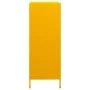 Aparador de acero amarillo mostaza 68x39x103,5 cm de , Aparadores - Ref: Foro24-851409, Precio: 178,03 €, Descuento: %