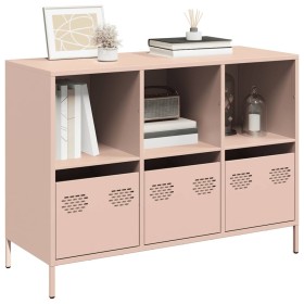 Aparador de acero laminado en frío rosa 101,5x39x73,5 cm von , Sideboards - Ref: Foro24-851365, Preis: 125,24 €, Rabatt: %