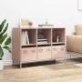 Aparador de acero laminado en frío rosa 101,5x39x73,5 cm de , Aparadores - Ref: Foro24-851365, Precio: 124,10 €, Descuento: %