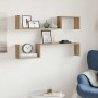 Estante de pared 2 uds madera roble artisan 100x15x20 cm de , Estantes y estanterías - Ref: Foro24-856613, Precio: 37,35 €, D...