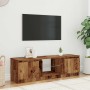 Mueble TV luces LED madera ingeniería envejecida 140x40x35,5 cm von , TV-Möbel - Ref: Foro24-856349, Preis: 115,47 €, Rabatt: %