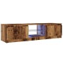 Mueble TV luces LED madera ingeniería envejecida 140x40x35,5 cm von , TV-Möbel - Ref: Foro24-856349, Preis: 115,47 €, Rabatt: %
