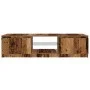 Mueble TV luces LED madera ingeniería envejecida 140x40x35,5 cm by , TV Furniture - Ref: Foro24-856349, Price: 111,31 €, Disc...