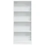 Estantería madera de ingeniería blanco brillo 60x24x143 cm von , Bücherregale und Regale - Ref: Foro24-858311, Preis: 73,01 €...