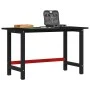 Banco de trabajo madera de roble marrón oscuro 140x60x81,5 cm de , Mesas de trabajo - Ref: Foro24-3309677, Precio: 189,18 €, ...