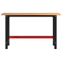 Banco de trabajo madera de roble marrón oscuro 140x60x81,5 cm de , Mesas de trabajo - Ref: Foro24-3309677, Precio: 193,52 €, ...