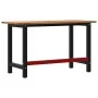 Banco de trabajo madera de roble marrón oscuro 140x60x81,5 cm de , Mesas de trabajo - Ref: Foro24-3309677, Precio: 189,18 €, ...